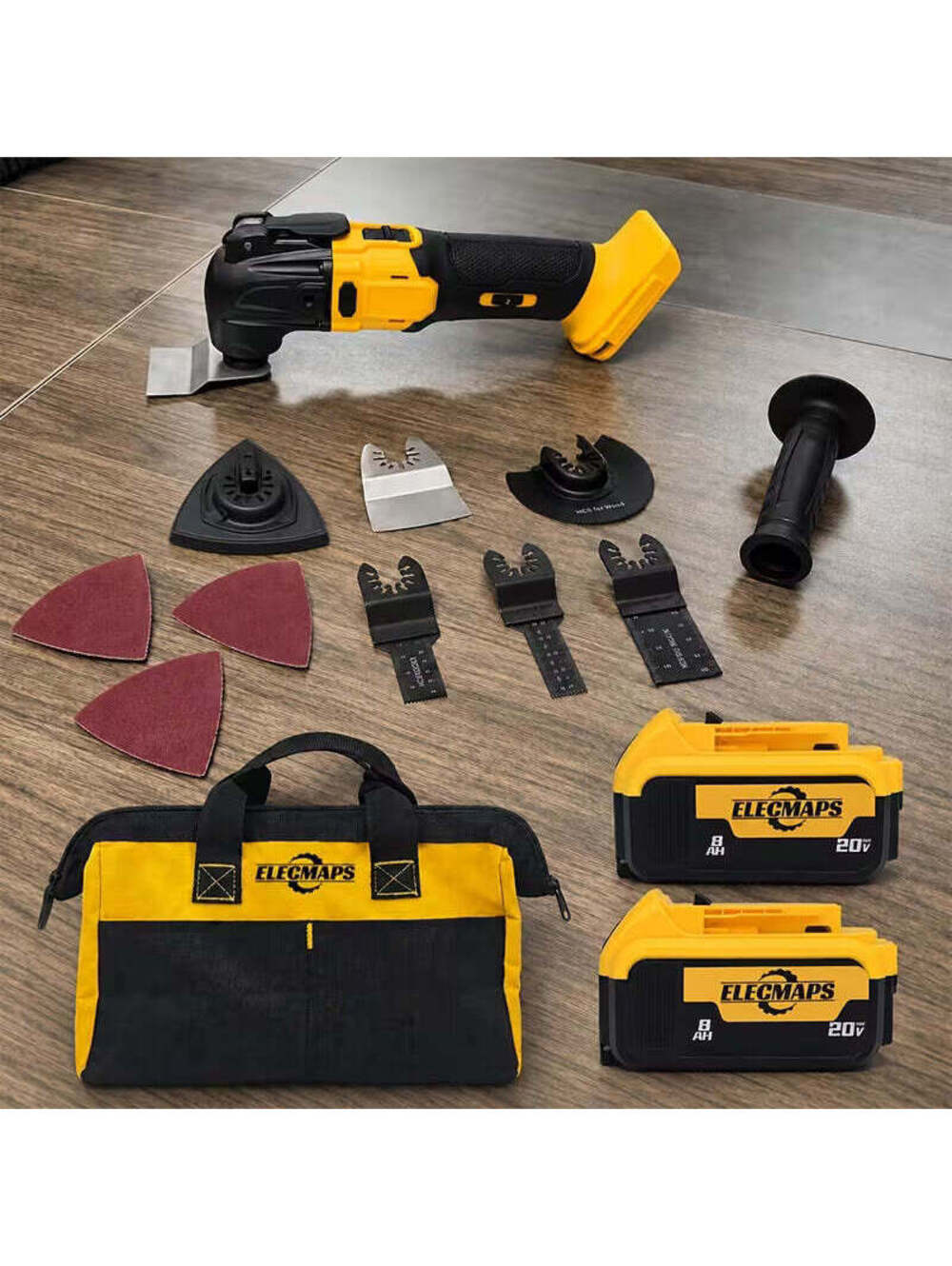 Wireless Brushless Oscillating Multi-functional Tool with An Auxiliary Handle